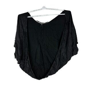 Torrid Womens Black Shrug Size 1x/2x Rayon Spandex Blend Plus Size